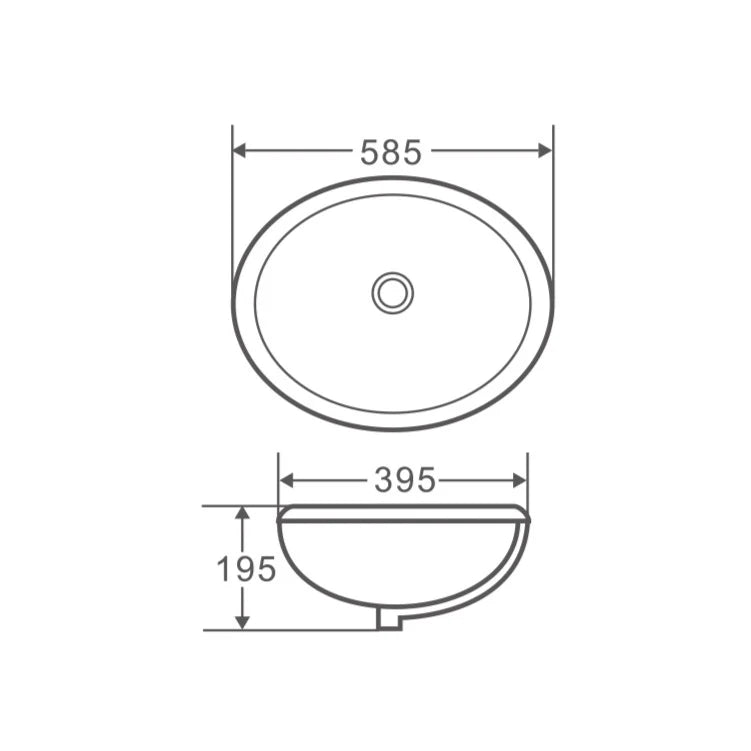 Mercio Nue R59 Undercounter Basin