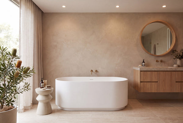 Ovia Elara Freestanding Bath 1700mm Gloss White
