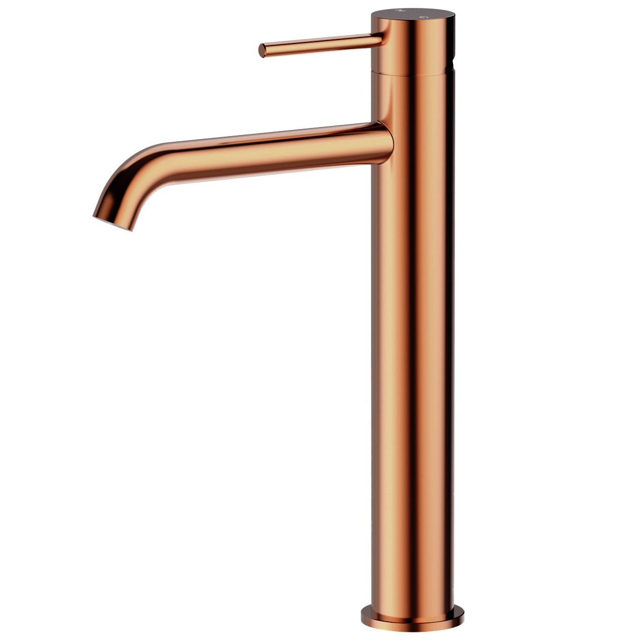 Ovia Milan Tall Brushed Bronze Copper Basin Mixer