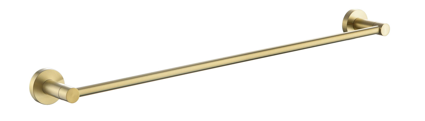 Ovia Chloe Brushed Gold 600mm Single Towel Rail