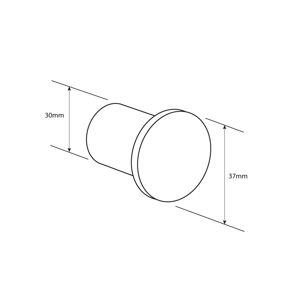 Ovia Milan Knob Robe Hook Matte Black