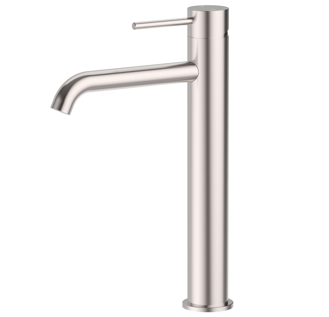 Ovia Milan Tall Brushed Nickel Basin Mixer
