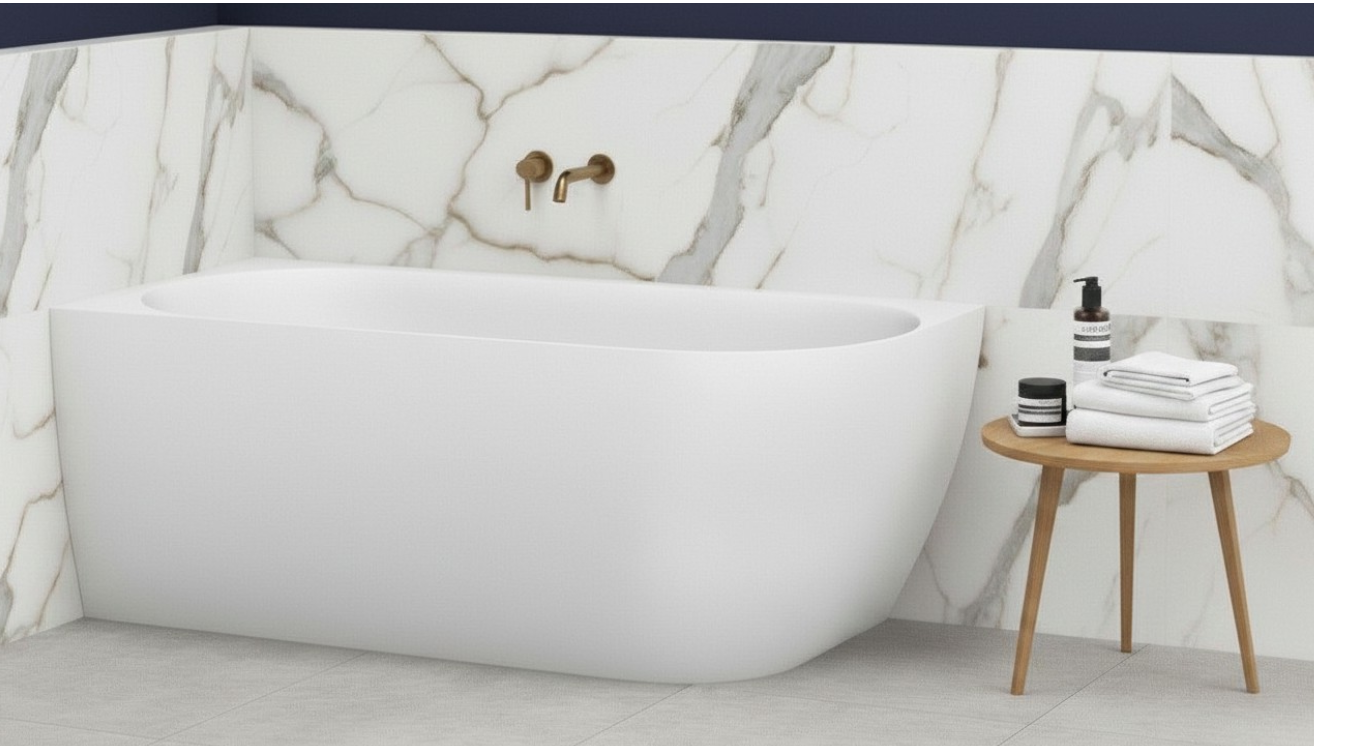 Ovia Madison Corner Bath 1500mm