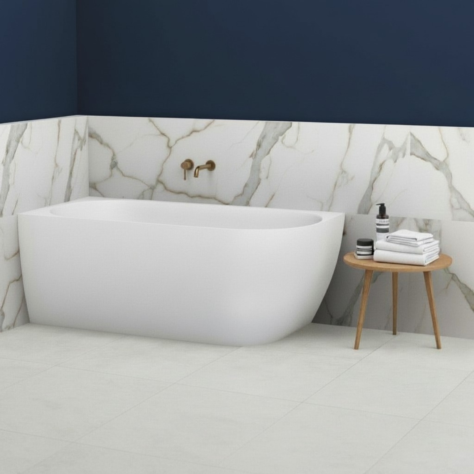 Ovia Madison Corner Bath 1500mm