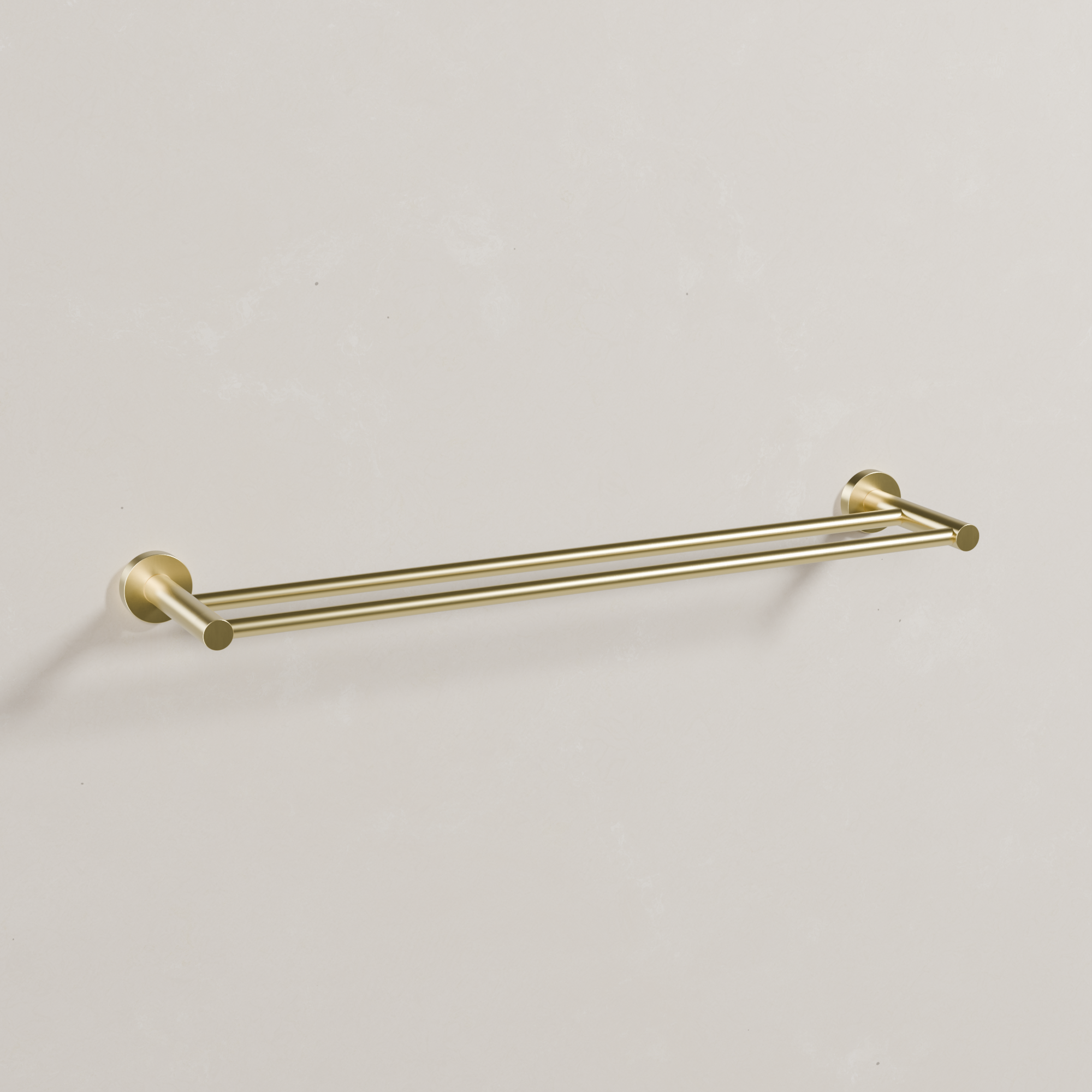 Ovia Milan 600mm Double Towel Rail in Brushed Gold (1/5)