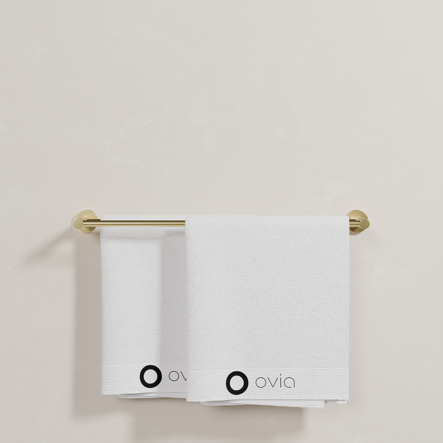 Ovia Milan 600mm Double Towel Rail in Brushed Gold (5/5)