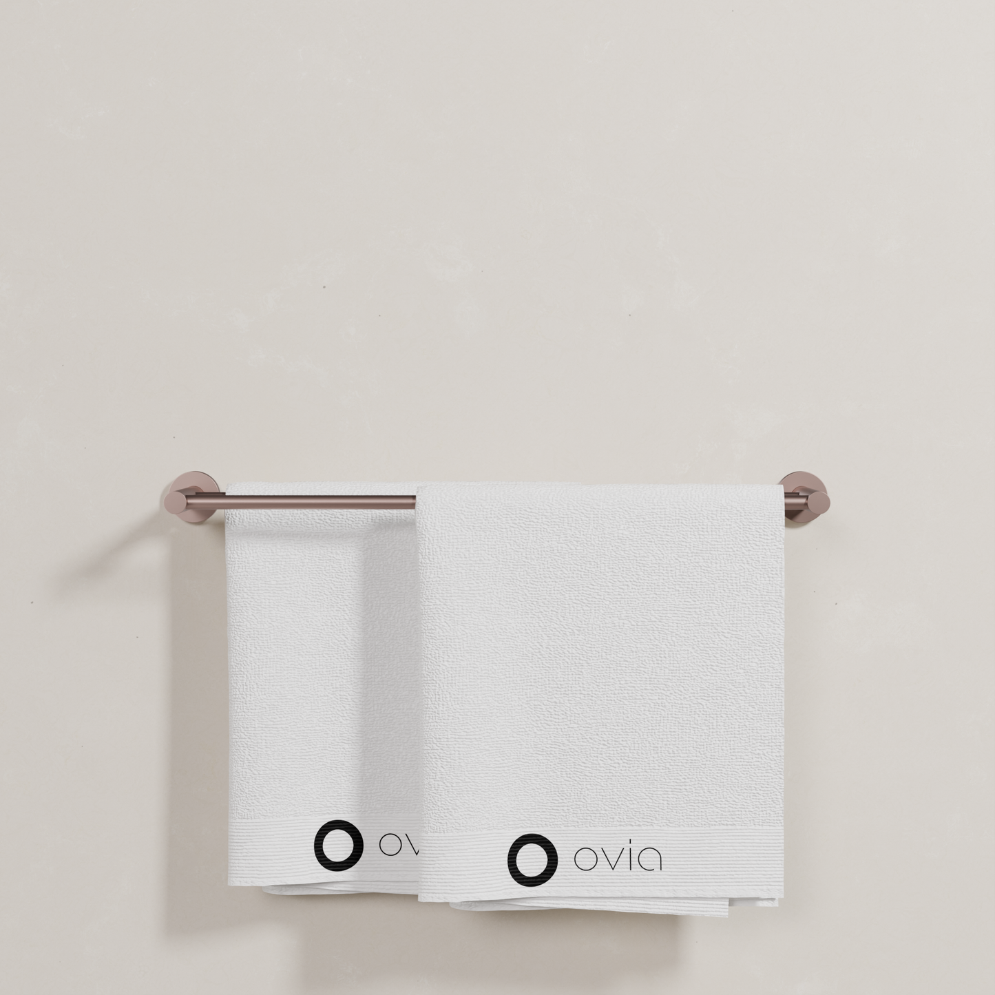 Ovia Milan 600mm Double Towel Rail in Champagne (5/5)