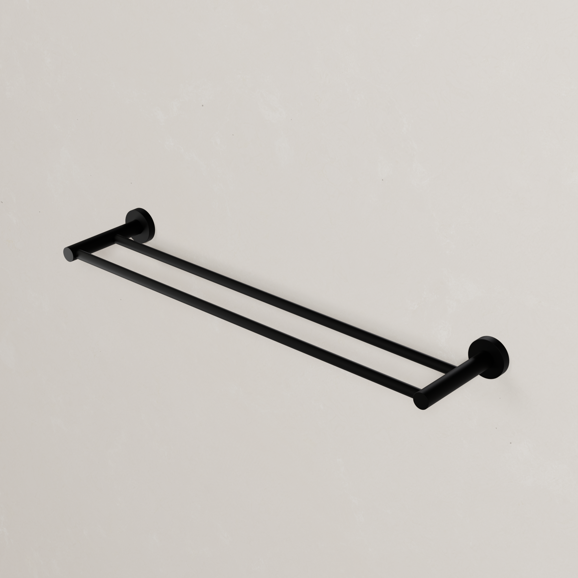 Ovia Milan 600mm Double Towel Rail in Matte Black (2/5)