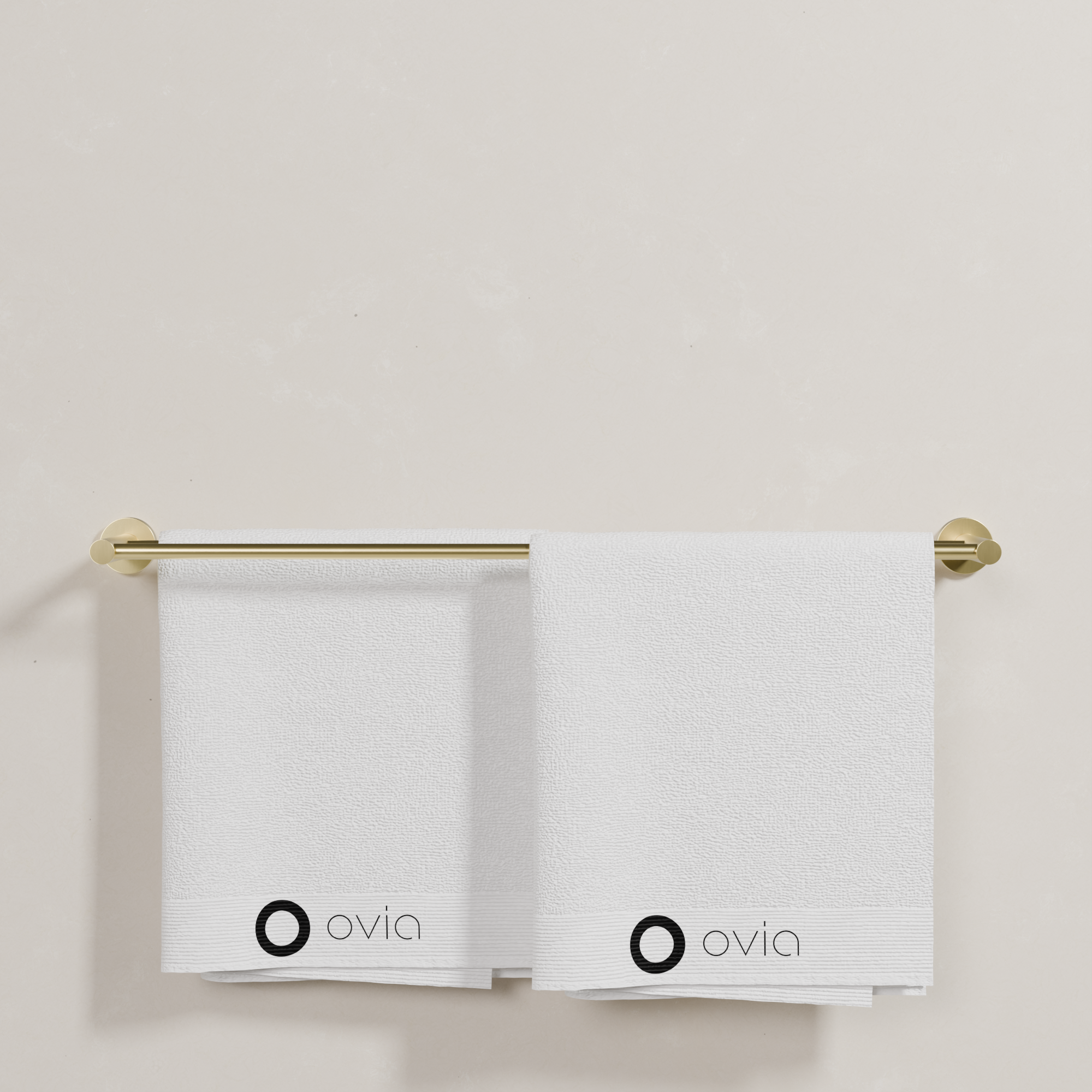Ovia Milan 750mm Double Towel Rail in Brushed Gold (5/5)