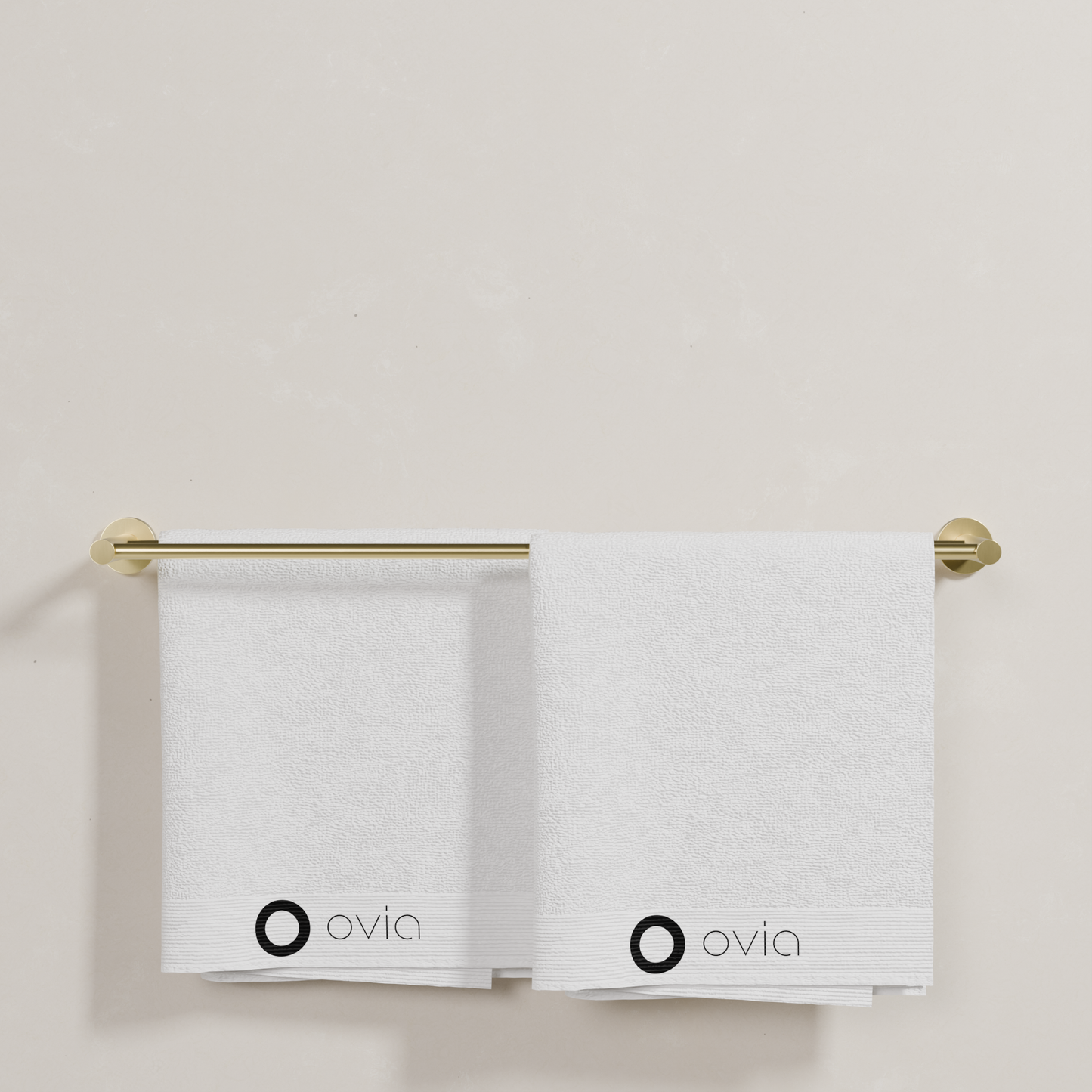 Ovia Milan 750mm Double Towel Rail in Brushed Gold (5/5)