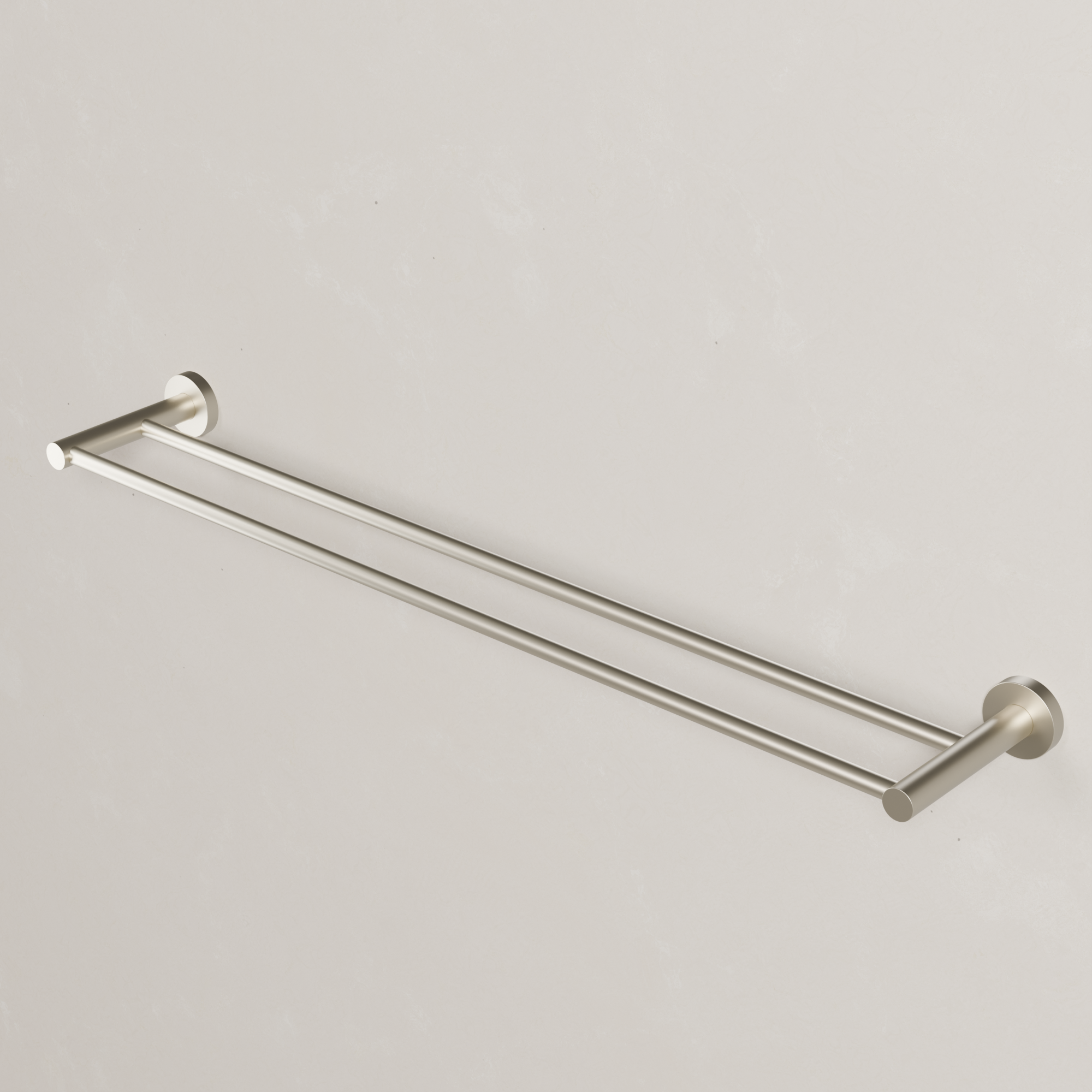 Ovia Milan 750mm Double Towel Rail in Brushed Nickel (2/5)
