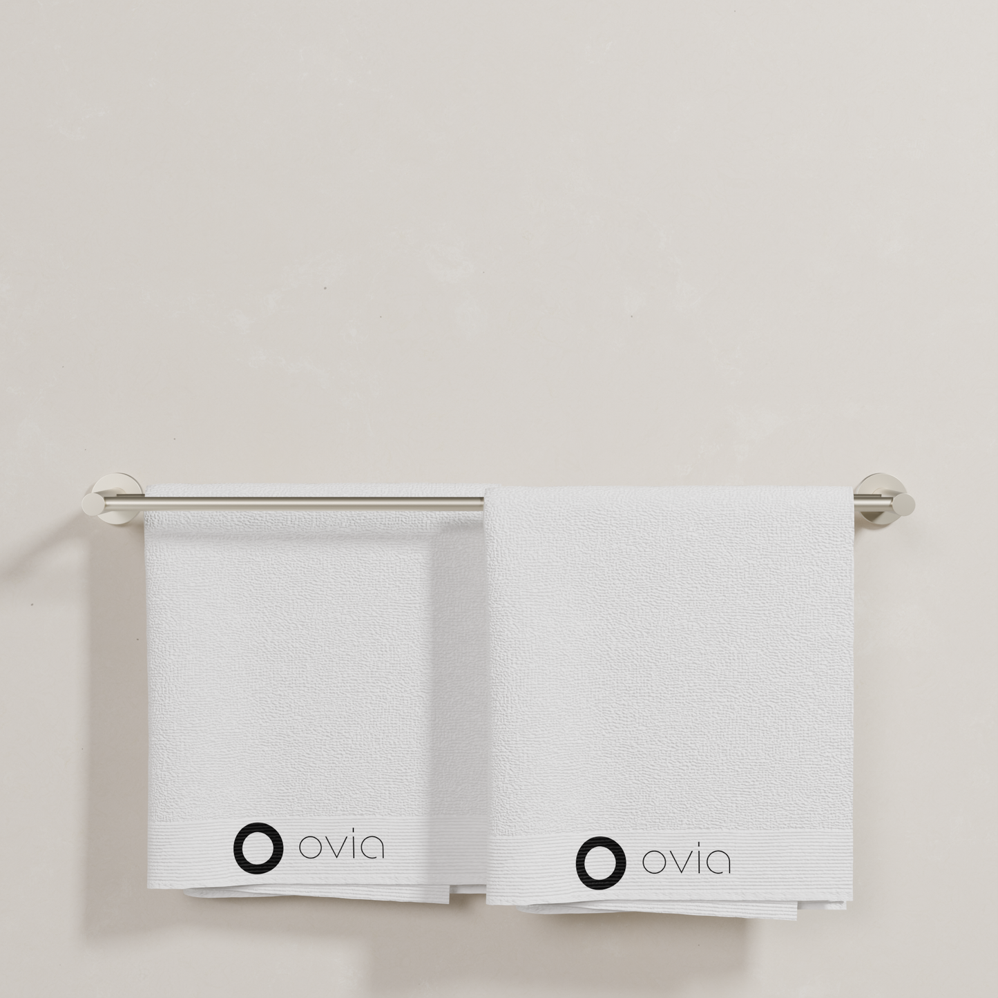 Ovia Milan 750mm Double Towel Rail in Brushed Nickel (5/5)