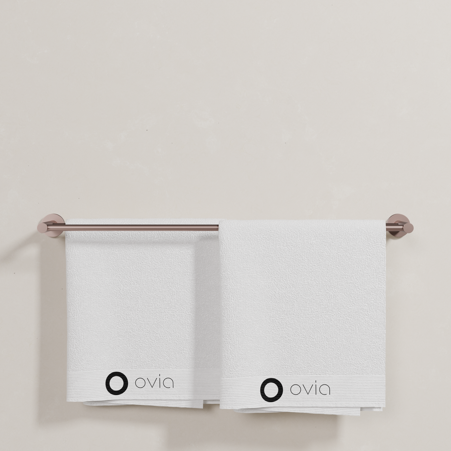 Ovia Milan 750mm Double Towel Rail in Champagne (5/5)