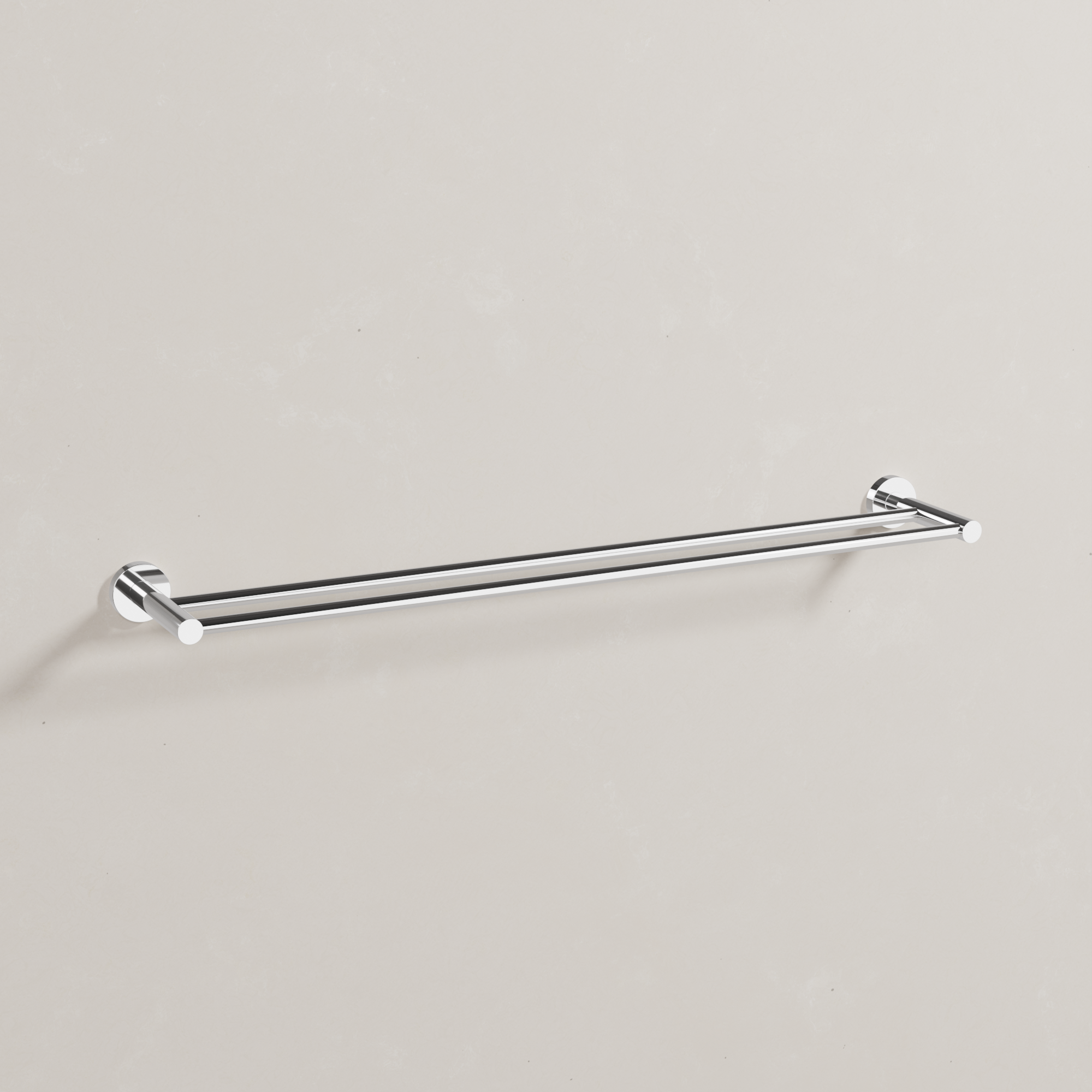 Ovia Milan 750mm Double Towel Rail in Chrome (1/5)