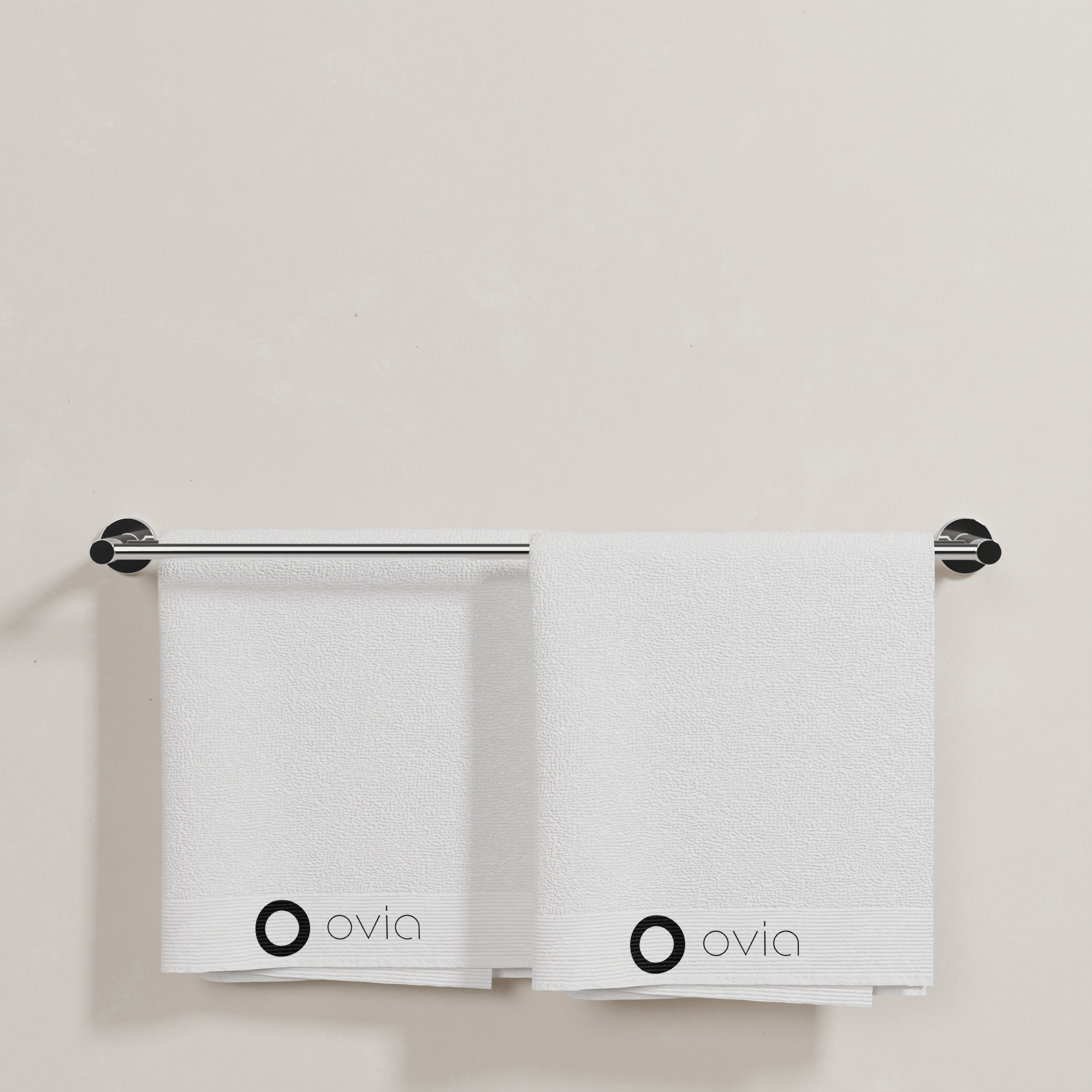 Ovia Milan 750mm Double Towel Rail in Chrome (5/5)