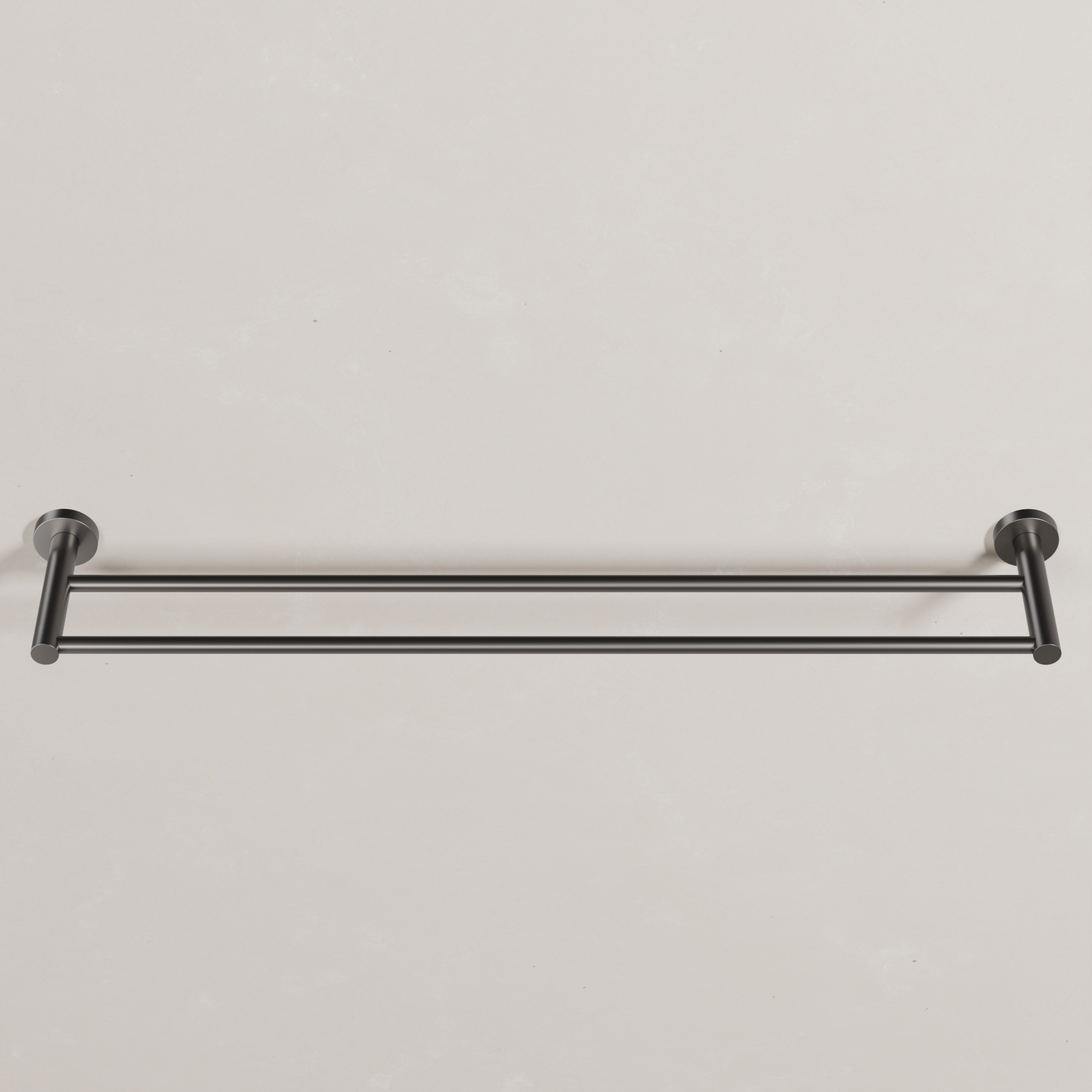 Ovia Milan 750mm Double Towel Rail in Gun Metal (3/5)