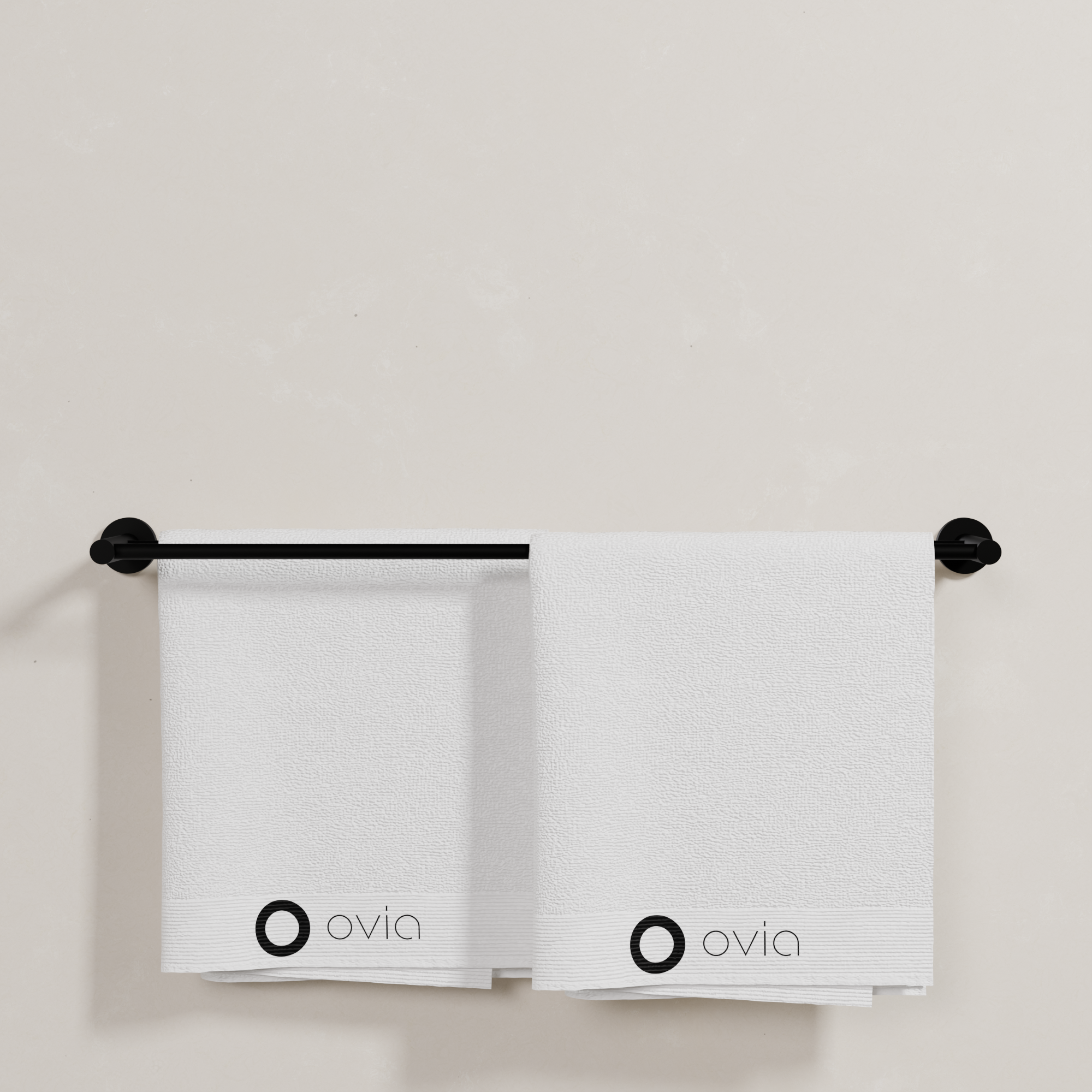 Ovia Milan 750mm Double Towel Rail in Matte Black (5/5)
