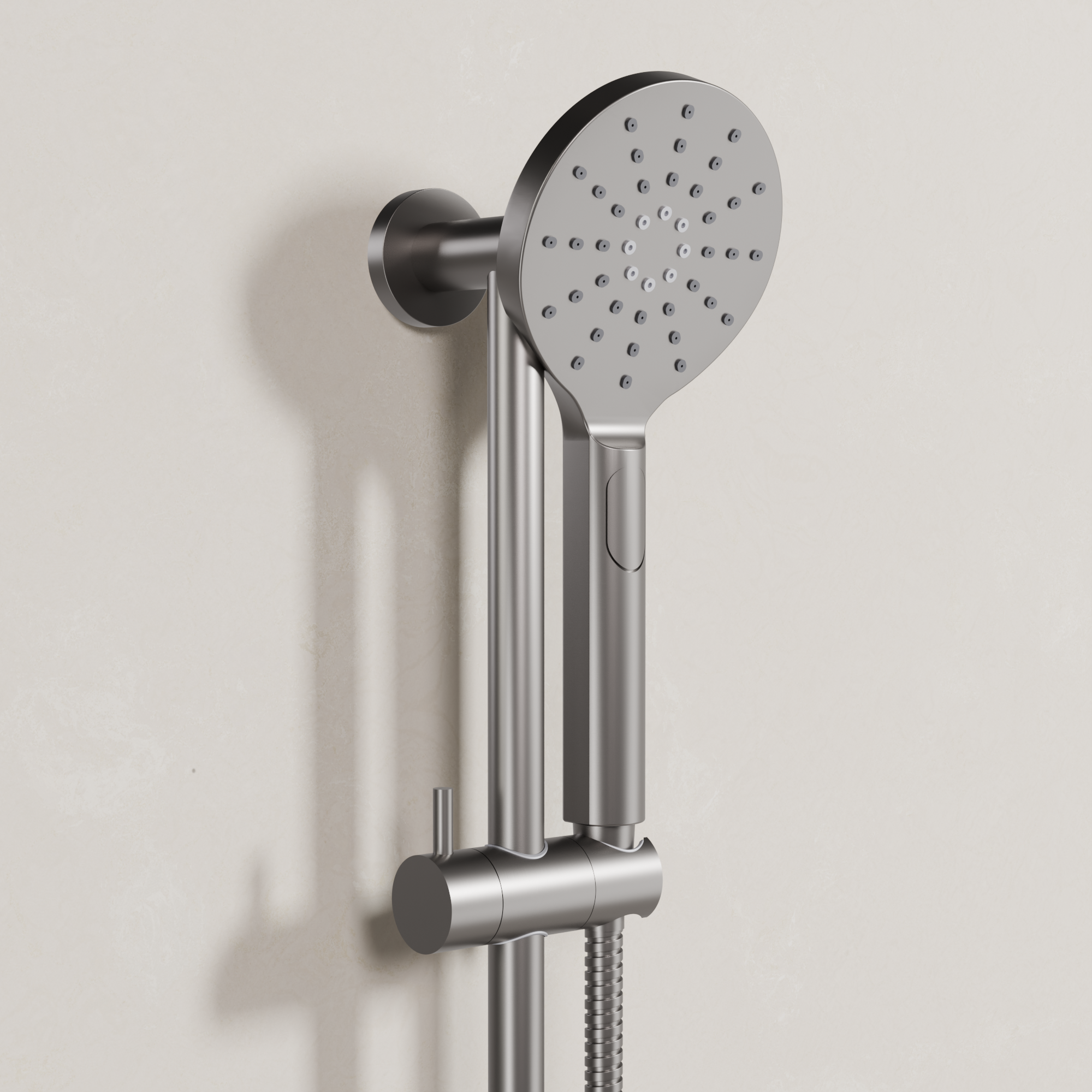 Ovia Milan Rail Shower in Gun Metal (2/3)
