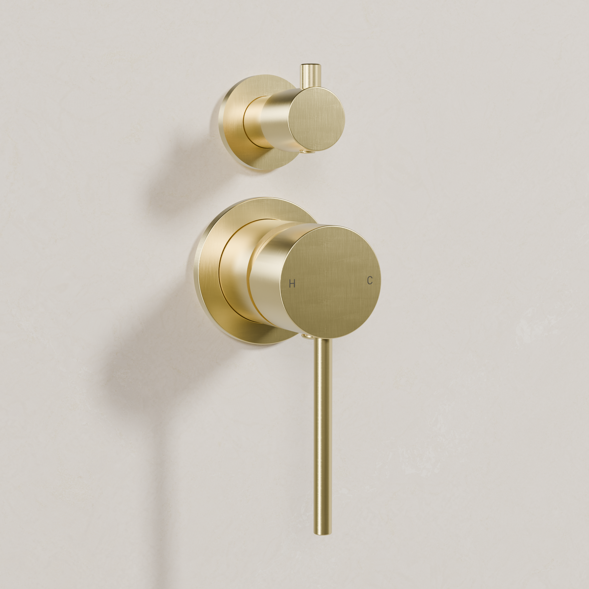 Ovia Milan Shower Mixer with Diverter Brushed Gold