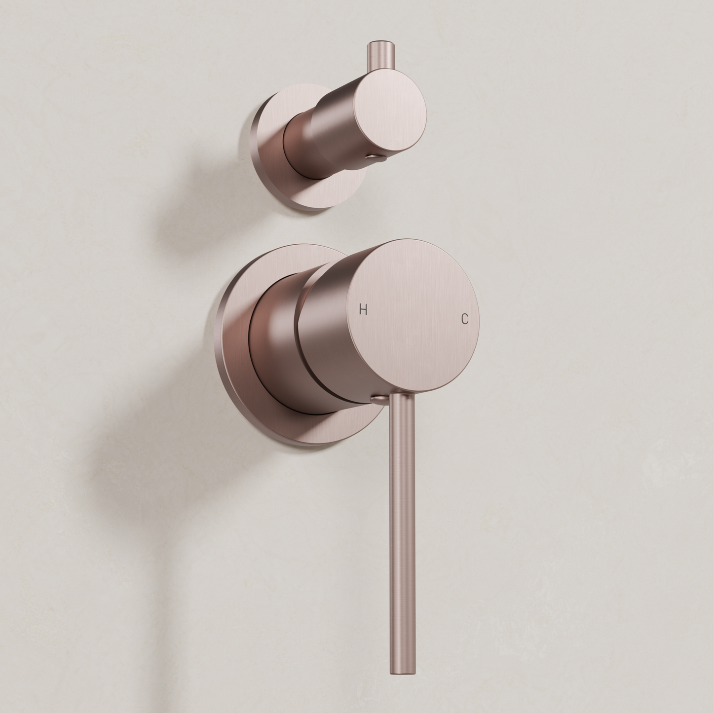 Ovia Milan Shower Mixer with Diverter Champagne