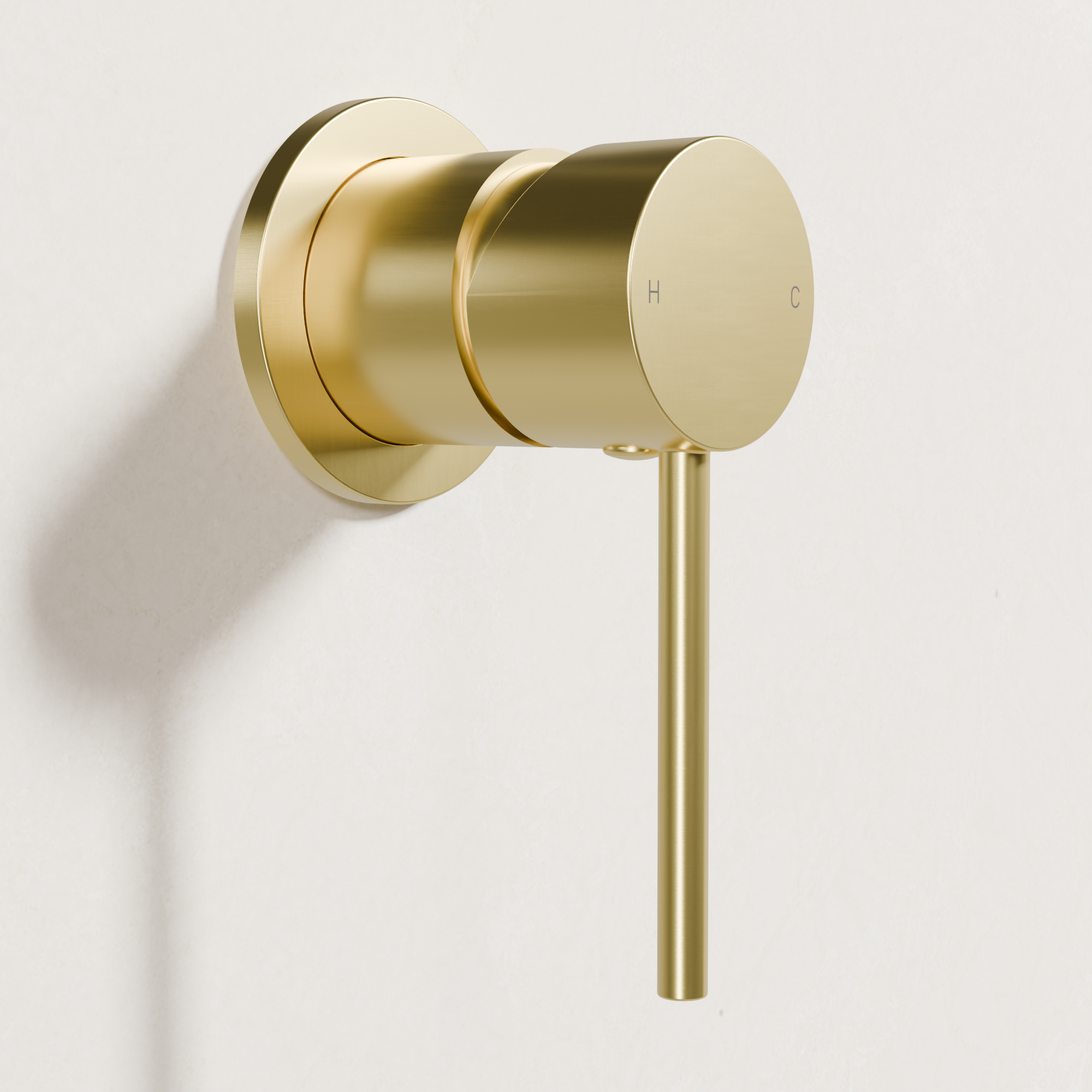 Ovia Milan Wall Mixer in Brushed Gold (2/3)