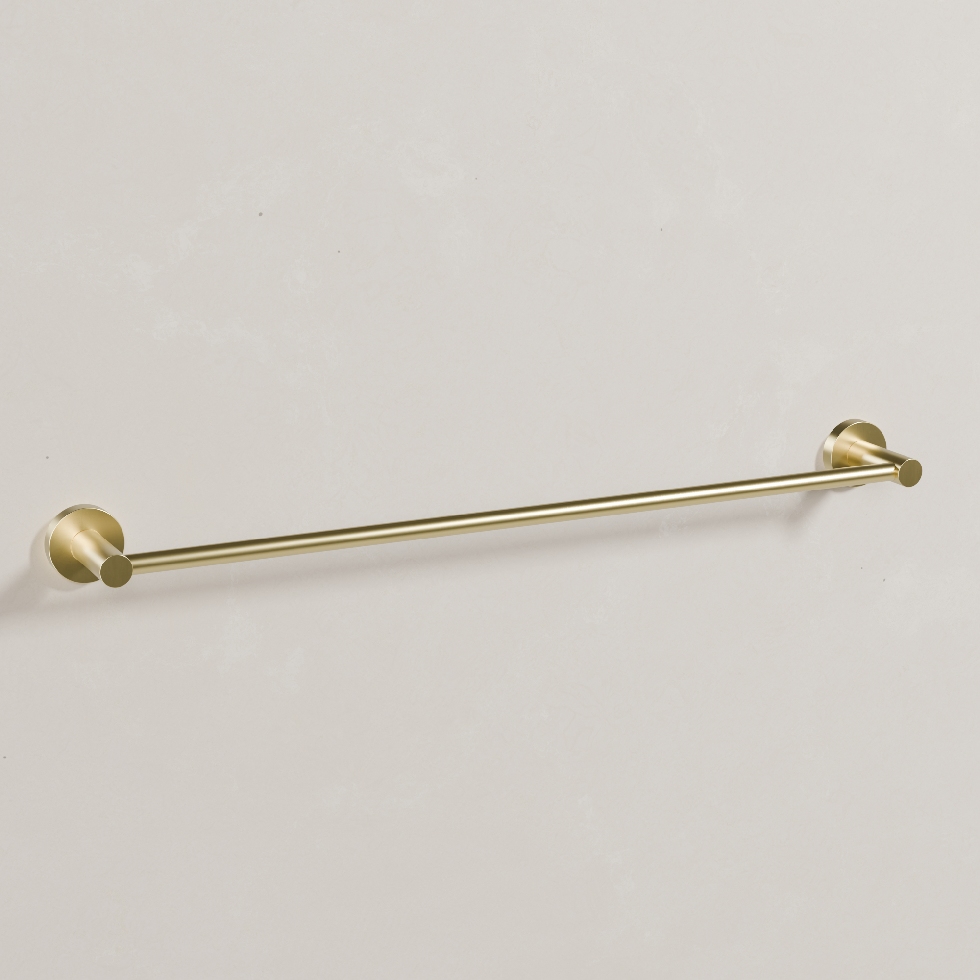 Ovia Milan 600mm Single Towel Rail in Brushed Gold (1/5)