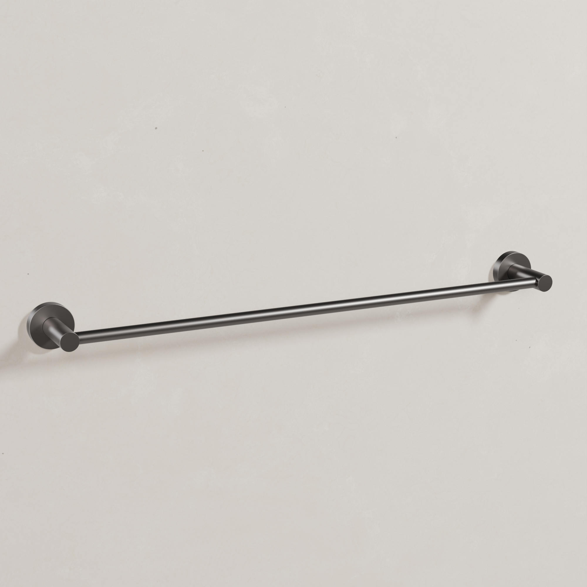 Ovia Milan 600mm Single Towel Rail in Gun Metal (1/5)