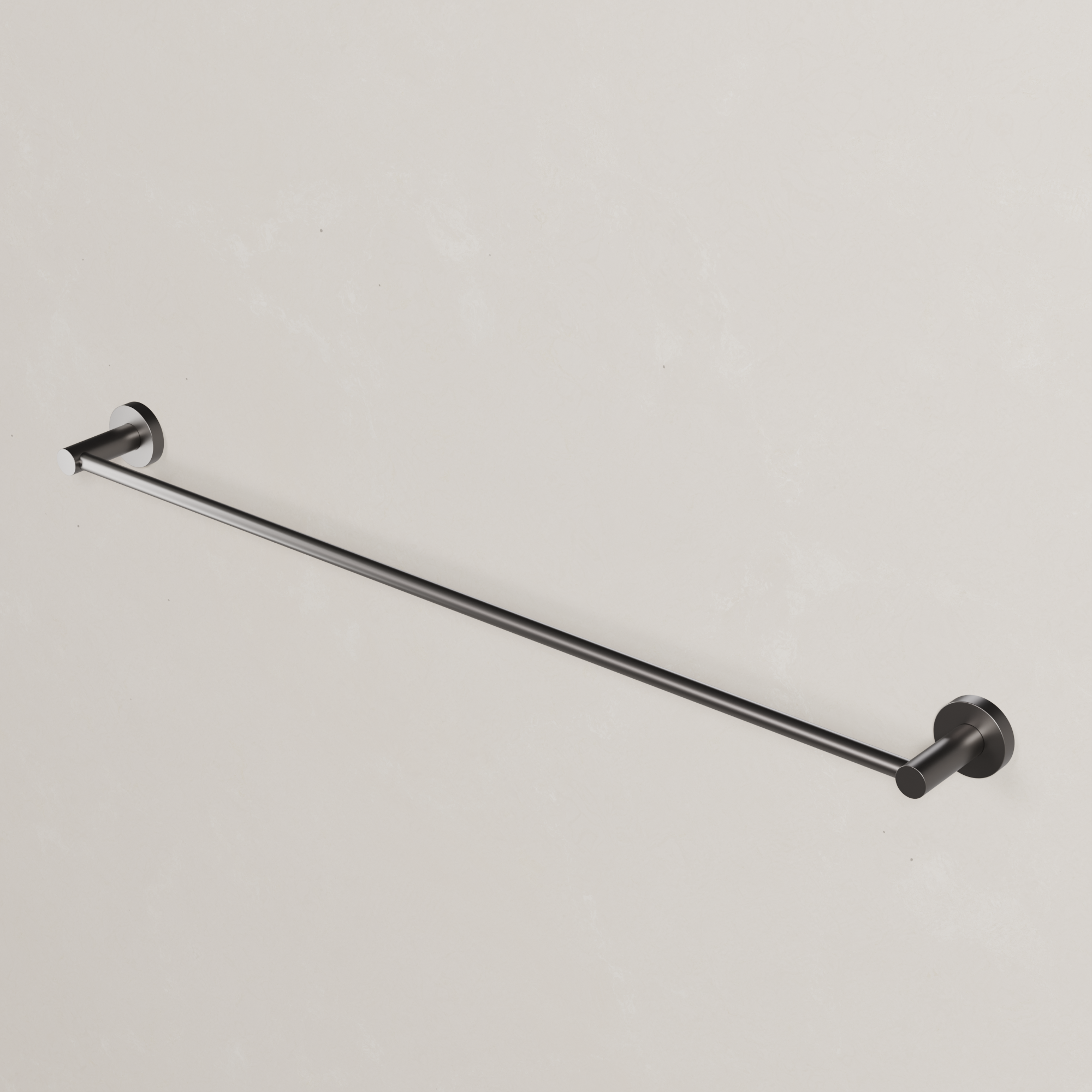 Ovia Milan 750mm Single Towel Rail in Gun Metal (2/5)