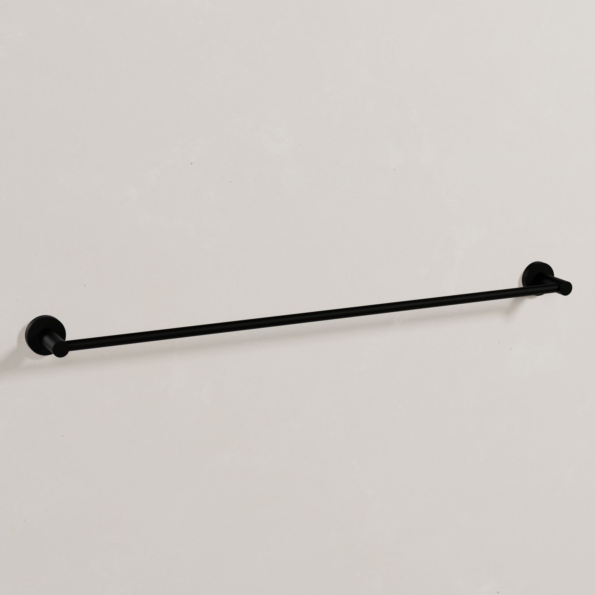 Ovia Milan 750mm Single Towel Rail in Matte Black (1/5)