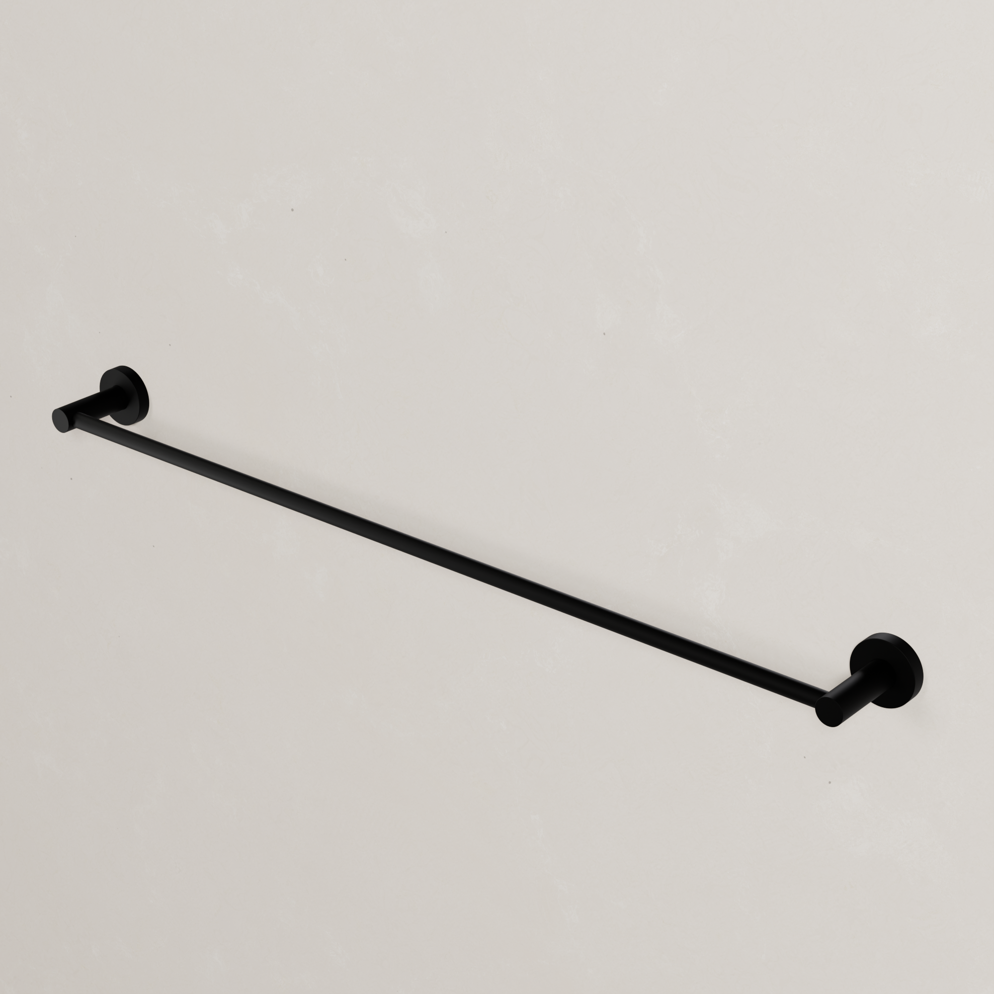 Ovia Milan 750mm Single Towel Rail in Matte Black (2/5)