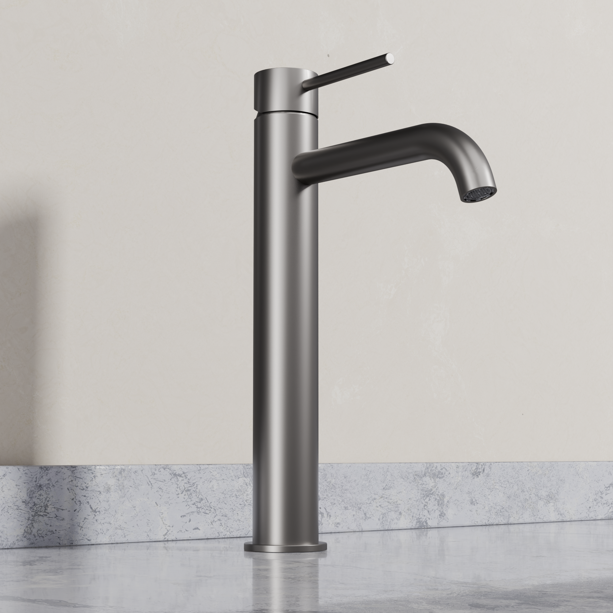 Ovia Milan Tall Basin Mixer in Gun Metal (2/5)
