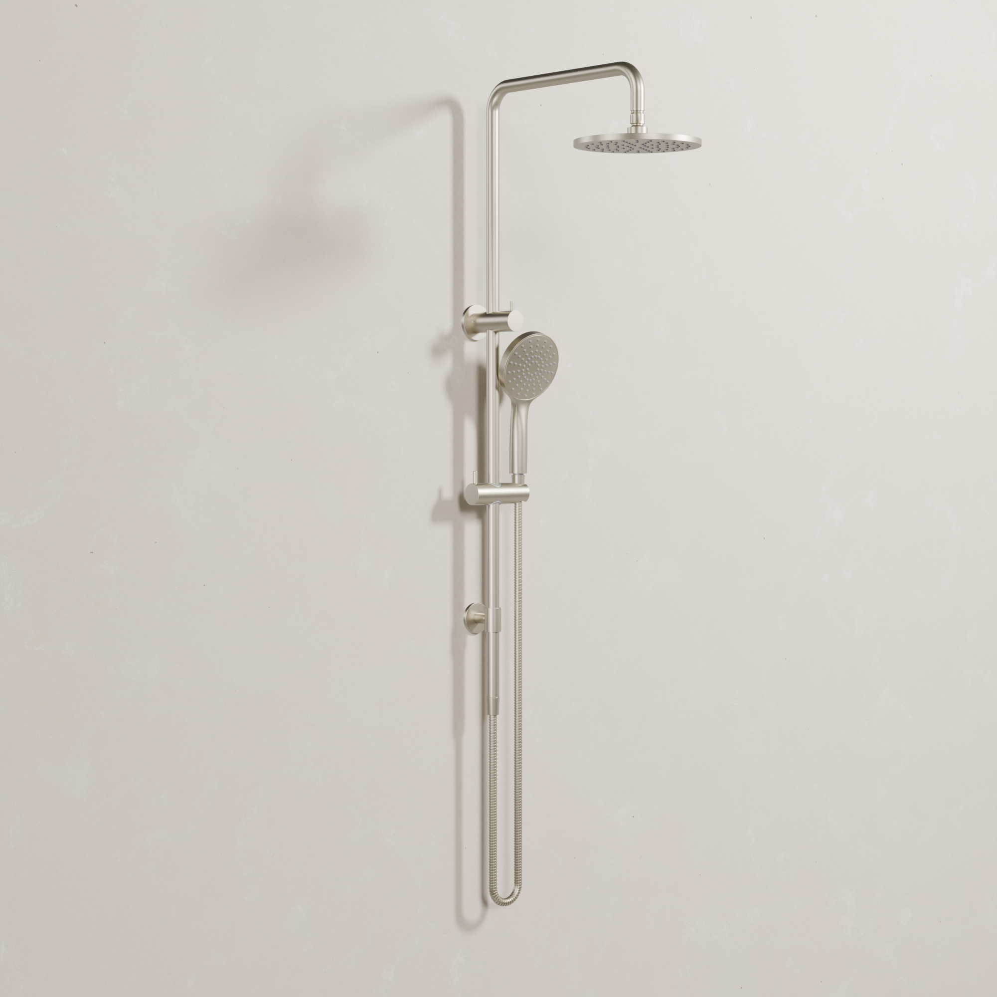 Ovia Milan Twin Shower in Brushed Nickel (1/3)