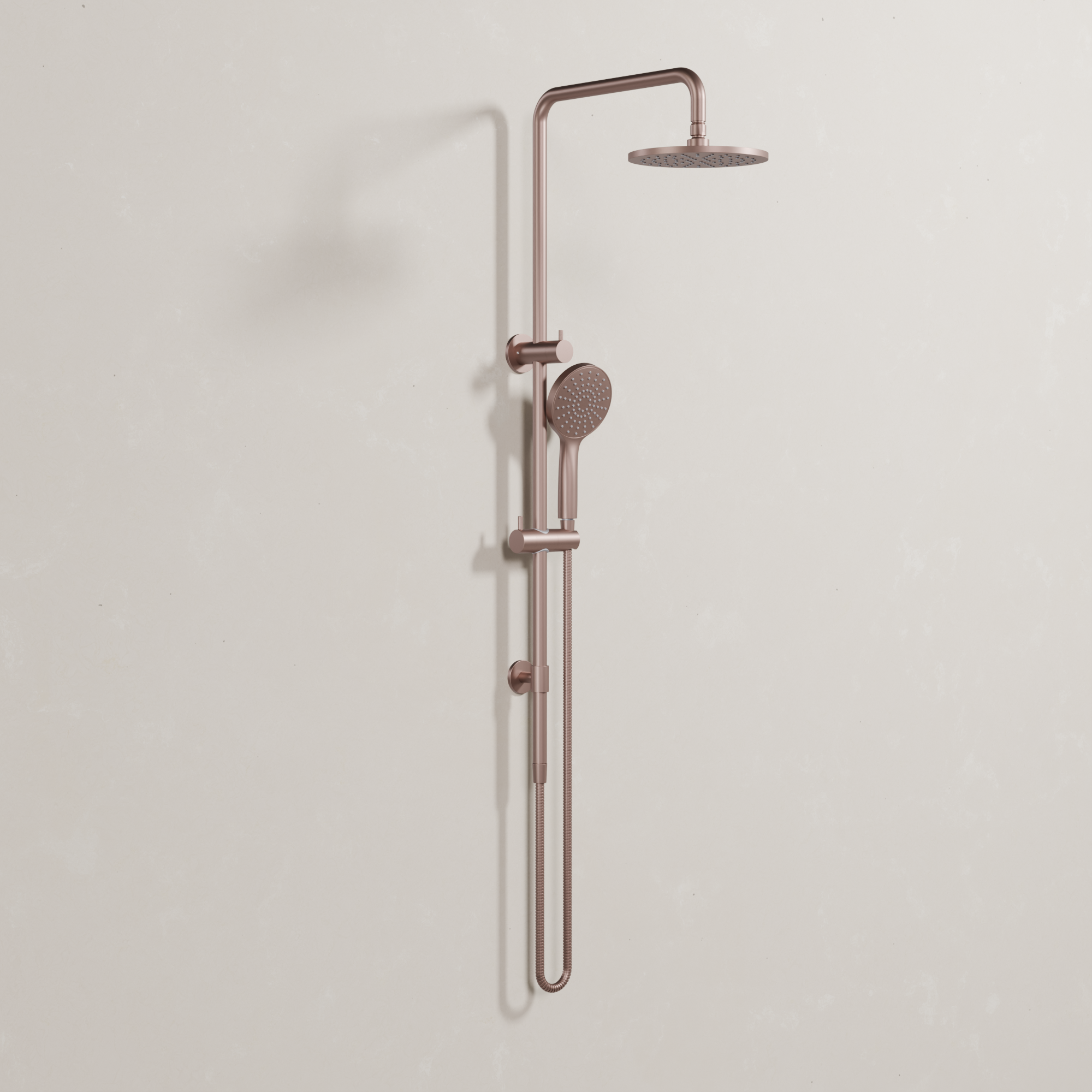Ovia Milan Twin Shower in Champagne (1/3)