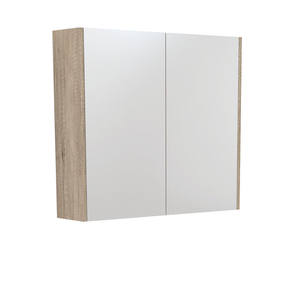 750 Mirror Cabinet with Scandi Oak Side Panels - FIENZA