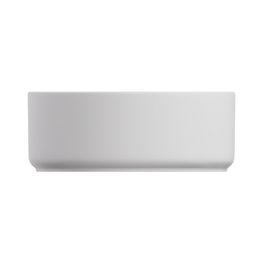 Fienza REBA LUXE Round Basin with Overflow Above Counter Matte White