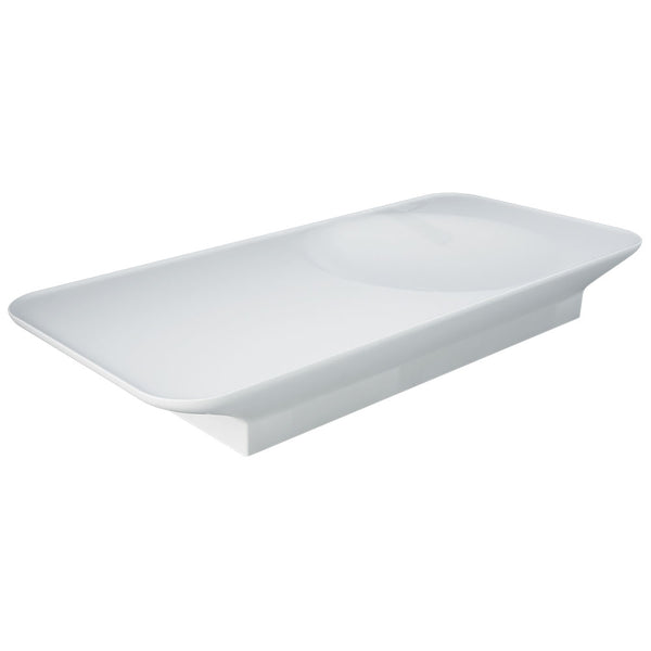 RAK VALET Wall Hung Basin 1120x505mm Right Bowl NTH No Overflow Matte White