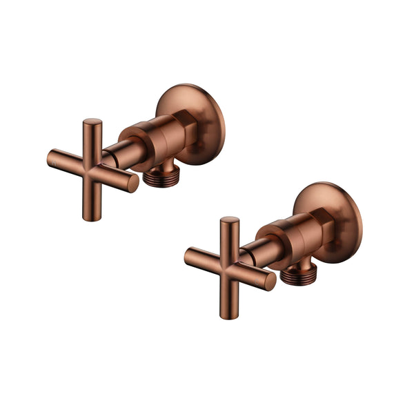 Modern National Cross Handle Ryker Washing Machine Set 1/4 Turn Champagne