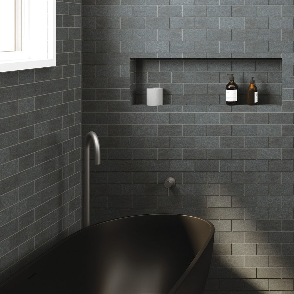Fienza Kaya Gooseneck Floor Mounted Bath Outlet, Gun Metal