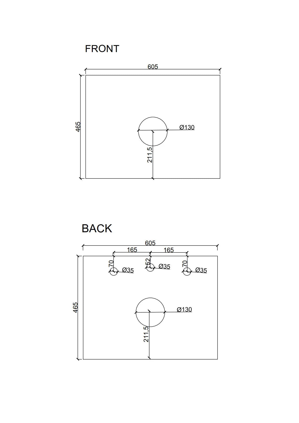 Seattle 600mm Wall-Hung Cabinet Matte White