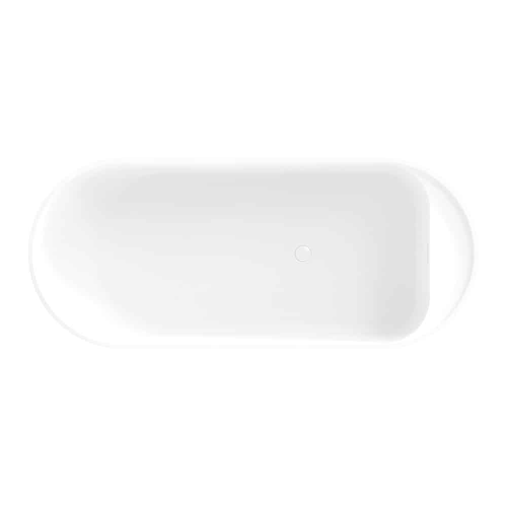 Fienza Minka Solid Surface Bath, 1700mm, Matte White