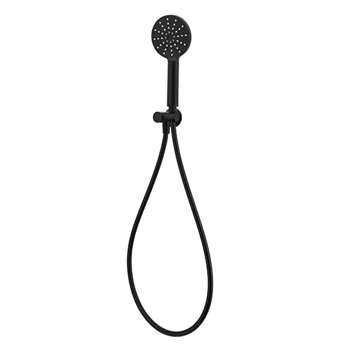 Modern National Star 3 Function Matte Black Hand Shower on Bracket
