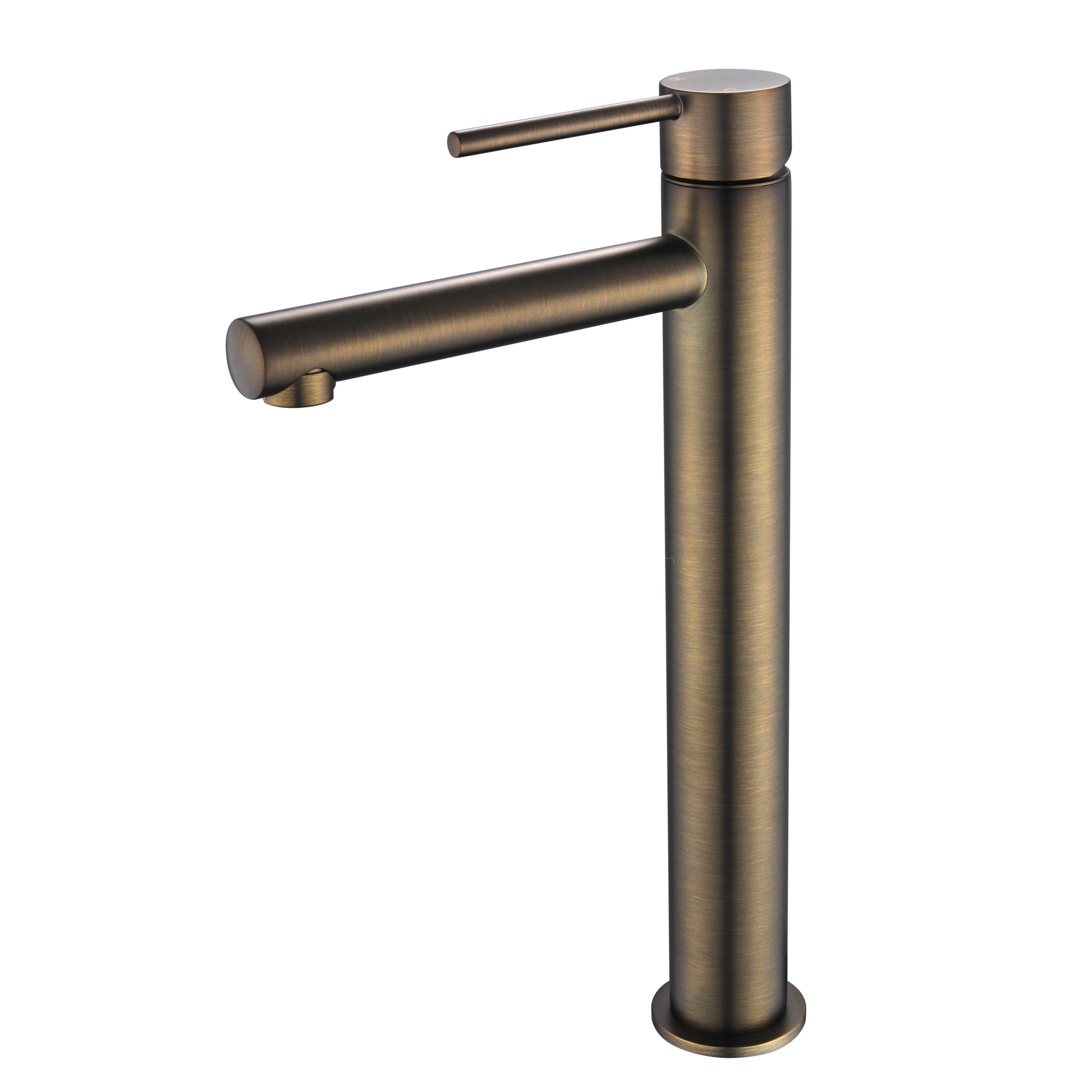 Star Mini Tall Basin Mixer Antique Brass