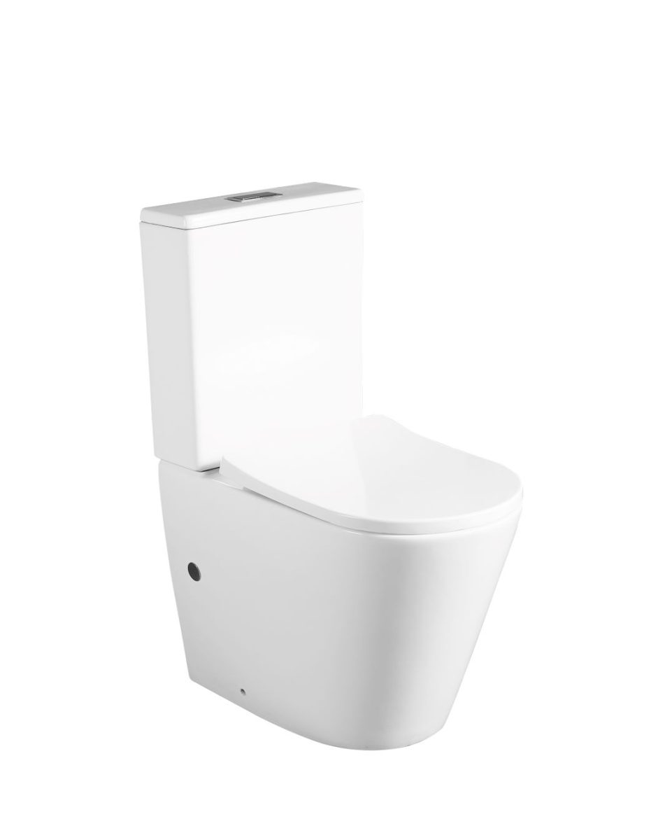 Sandra Short Projection Rimless Two-pieces Back to Wall Toilet Suite