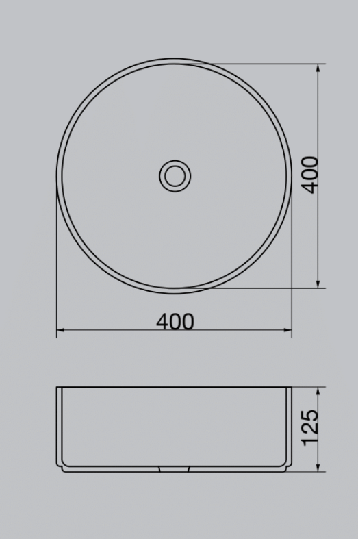 Ovia Alexis Fluted Groove 400mm Matte White Basin