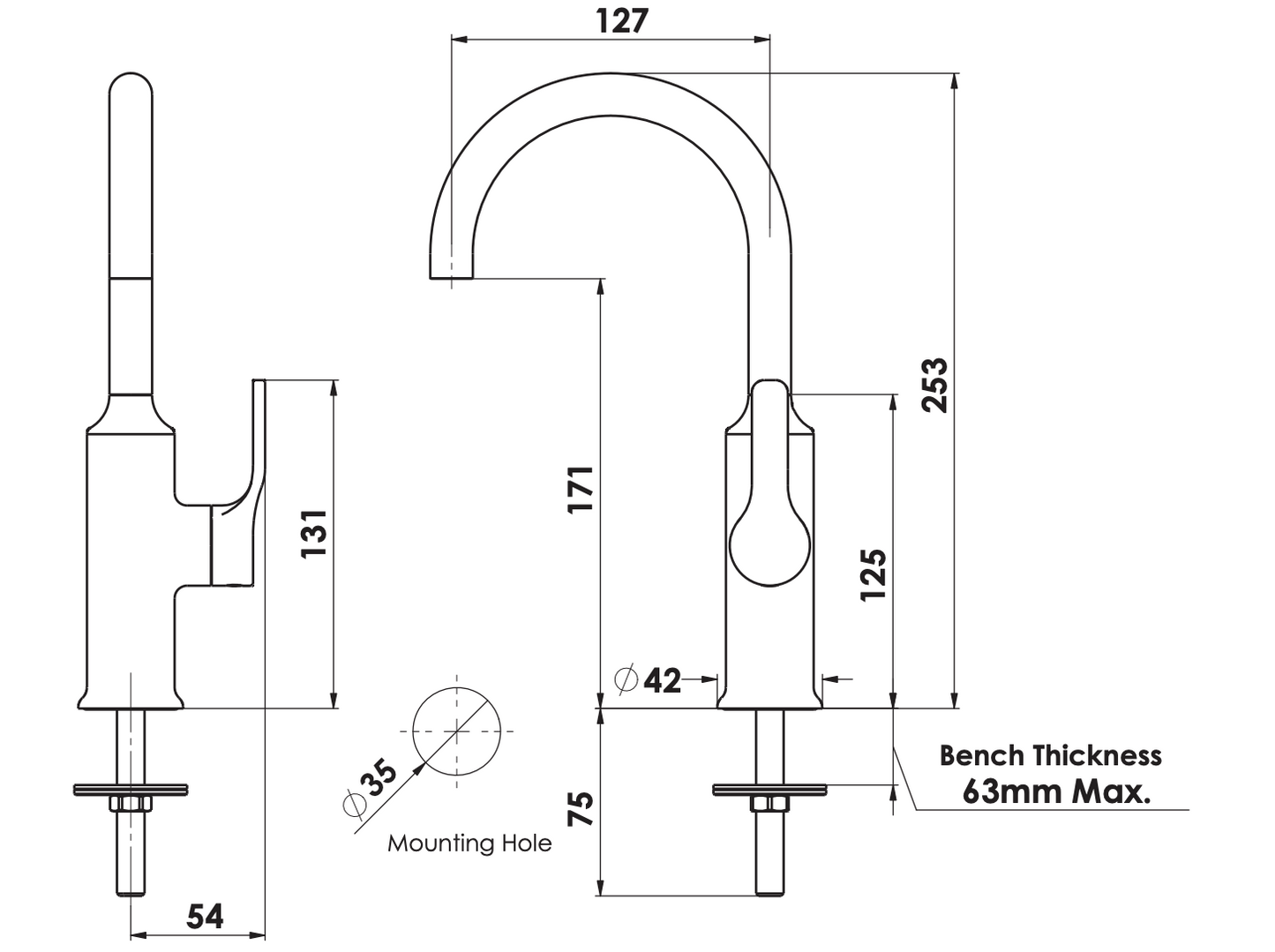 Greens Craft Filter Faucet Brushed Nickel