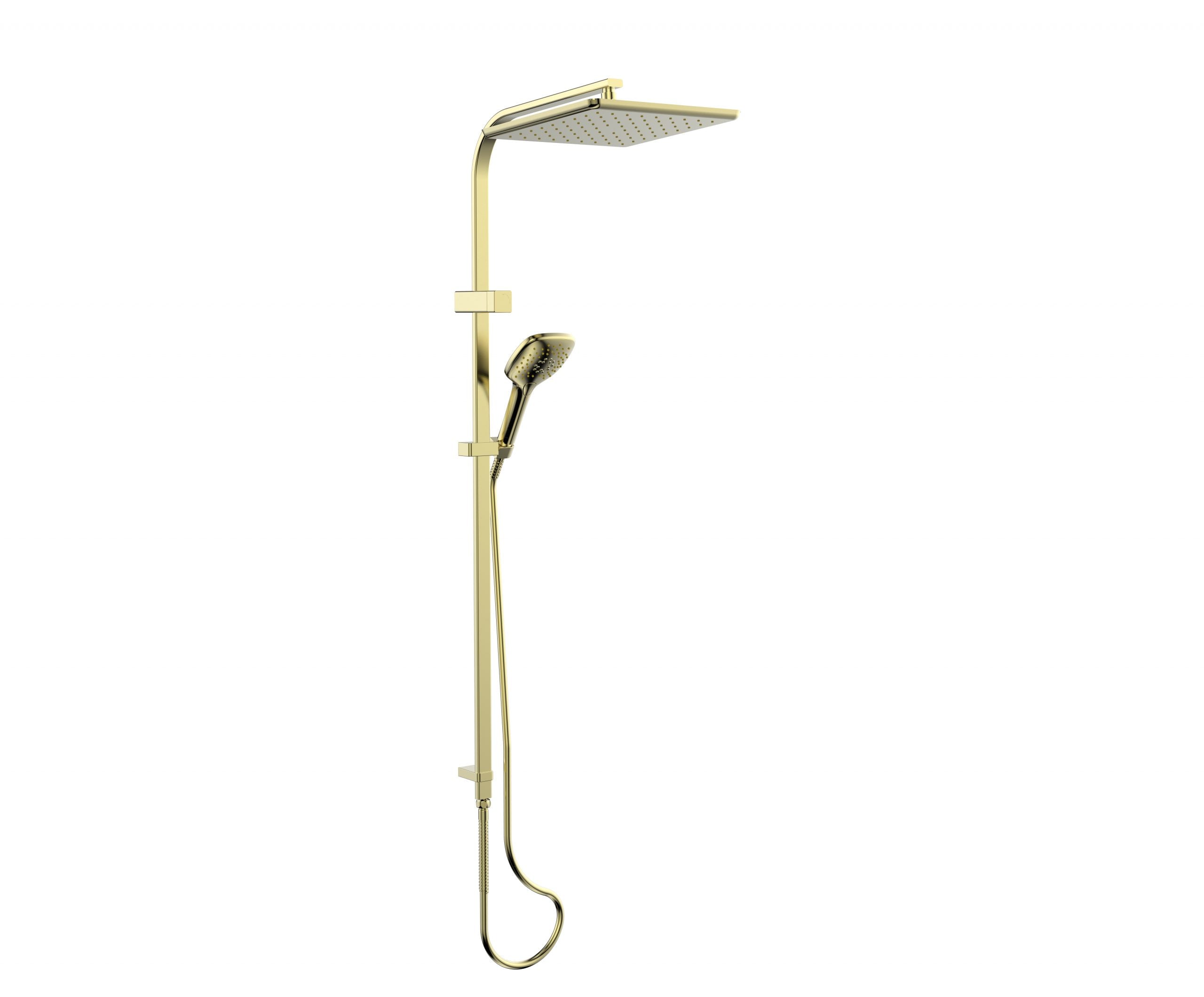 Greens Skyla AirFlo™ Twin Rail Shower Brushed Brass
