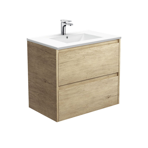 Fienza Dolce Amato 750 Scandi Oak Wall-Hung Vanity