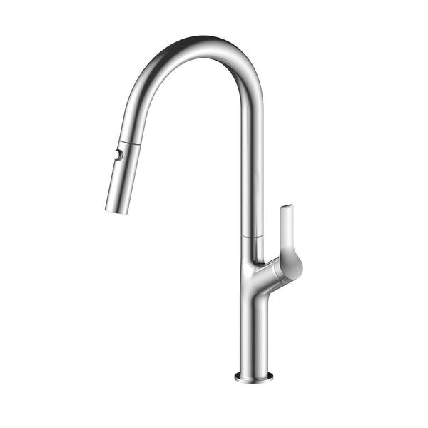 Linsol Tish S2 Pull Out Sink Mixer - Brushed Nickel