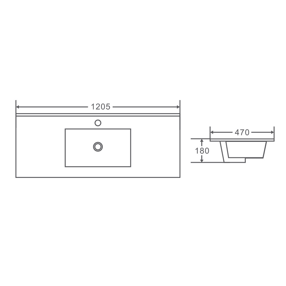 Bella 1200mm Freestanding Cabinet Notaio Walnut
