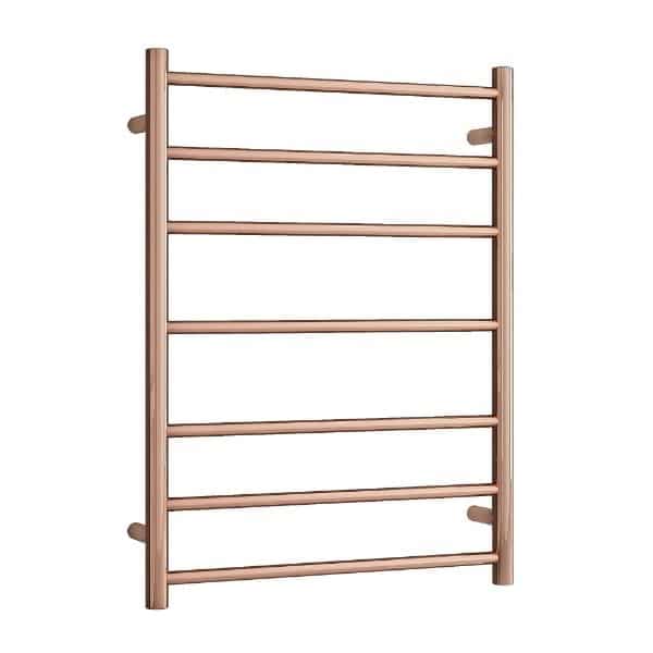 SR44MRG Polished Rose Gold Round Heated Ladder Rail